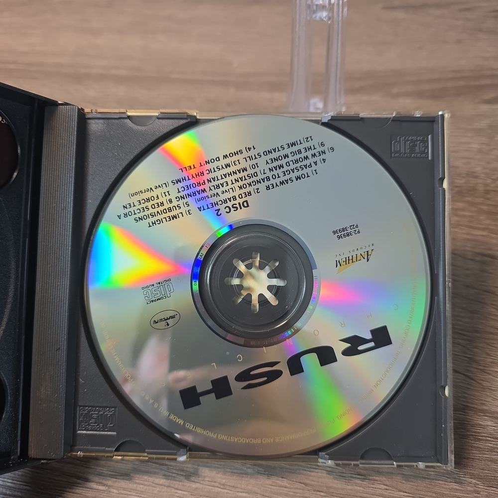 Rush‎ Chronicles 2-CD Compilation Album 1990 Progressive Rock Greatest Hits CD - Picture 3 of 4